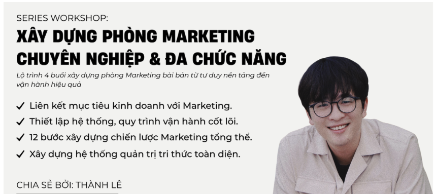 Xây dựng phòng marketing CHUYÊN NGHIỆP & ĐA CHỨC NĂNG